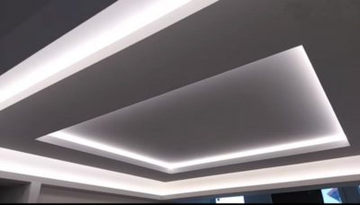 Каркасный потолок с подсветкой