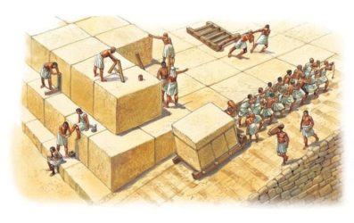 Пандуса для поднятия многотонных каменных блоков