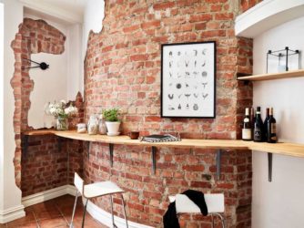 Как сделать декоративную кирпичную стену в квартире?