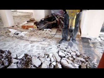 Как снять бетонную стяжку?