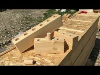 Деревянные блоки для строительства дома
