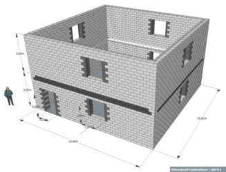 Как рассчитать количество блоков на строительство дома?