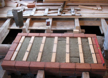 Фундамент под кирпичную печь в деревянном доме