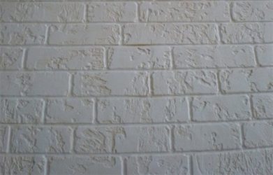 Как сделать кирпичную стену из шпаклевки?