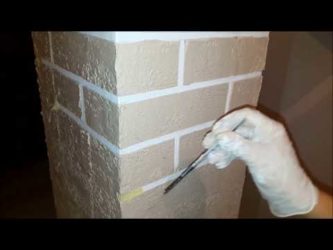 Имитация кирпичной стены своими руками из шпаклевки