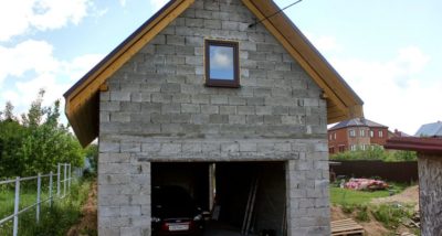 Строительство гаража из керамзитоблоков