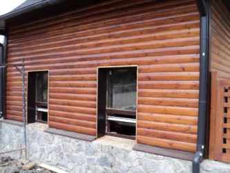 Обшивка деревянного дома блок хаусом снаружи