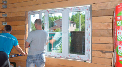 Как установить пластиковые окна в каркасный дом?