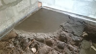 Толщина бетонной стяжки для пола в гараже
