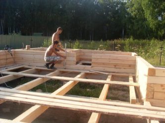 Строительство брусового дома своими руками