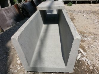 П образные бетонные блоки для канавы
